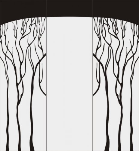 Пескоструйный рисунок Дерево 50